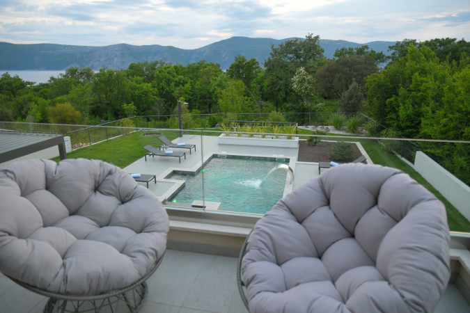 Villa Helena with pool, Brzac, Krk, Croatia Brzac