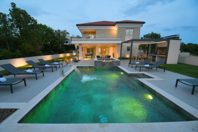 Exterior, Villa Helena with pool, Brzac, Krk, Croatia Brzac